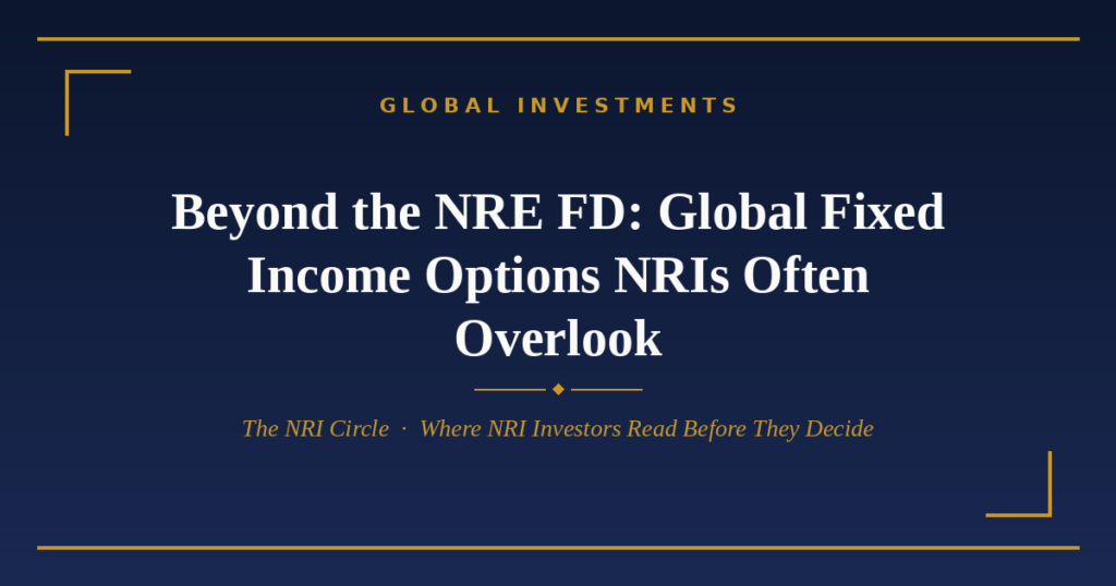Global fixed income options for NRIs — The NRI Circle